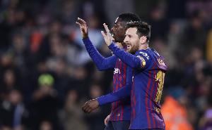 登貝萊：在巴薩必須觀察梅西的跑位，他看似在散步實則無處不在