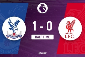 半場-水晶宮1-0利物浦 薩爾破門赫拉芬貝赫中柱阿利森屢救主