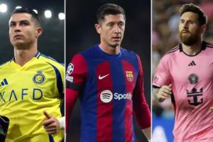 現役射手榜前十：C羅梅西前二！萊萬第三，胡爾克第9內馬爾第10