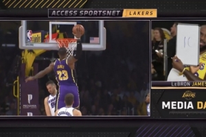 詹姆斯回應隊友質疑：稱有人說我再也無法隔扣，所以我必須秀一下實力