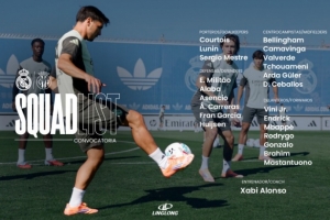 皇馬公布戰黃潛大名單：姆巴佩、維尼修斯領銜，米利唐傷愈回歸