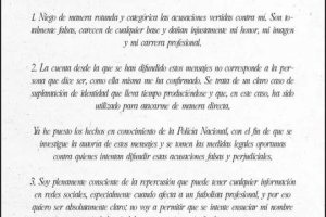針對騷擾女性的指控，埃爾切球員阿瓜多堅決否認，稱該指控“完全虛假且毫無根據”。
