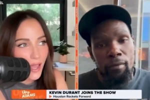 揭幕戰見證雷霆隊奪冠戒指頒發？杜蘭特回應：既不高興也無難過，我手握兩枚冠軍戒指，但都已時隔十年。