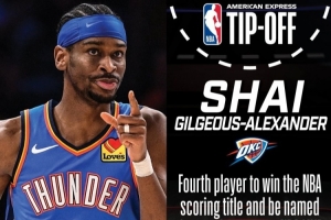 得分、雙料MVP與總冠軍加身！NBA官推曬亞歷上賽季成就，為揭幕戰預熱。