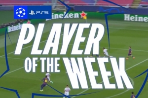 上演巴薩生涯首個帽子戲法，官方評選費爾明為本輪歐冠最佳球員。