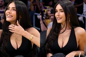 啤酒妹觀戰湖人，曾約會格里芬與貝克漢姆長子，火辣性感引關注。