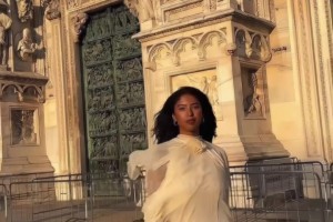 科比大女兒娜塔莉亞米蘭時裝周最新造型，有成熟的美了！