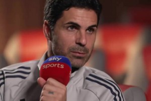 阿爾特塔稱贊厄德高的領導能力：他用開口就能成為榜樣