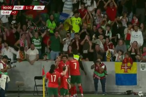 葡萄牙上演絕殺！特林康精準傳中魯本-內維斯頭球破門！