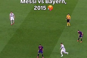斷檔的強！15年金球梅西歐冠對陣拜仁的恐怖發揮！