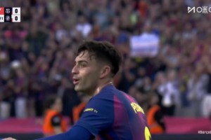 梅西附體！佩德里禁區游龍低射破門，巴薩1-0領先赫羅納！