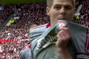 2009年“雙紅會”，杰拉德之吻