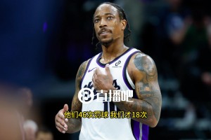 德羅贊吐槽：湖人46次罰球太瘋狂了！我們才18次！很多還是向裁判乞求來的