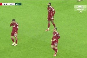 0-2落后水晶宮行云流水配合打穿利物浦防線，薩爾梅開二度