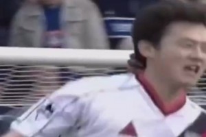 中國球員的英超首球！孫繼海魚躍沖頂頭球破門！