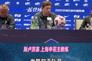 上海申花VS深圳新鵬城，斯盧茨基:沒有借口，向前看